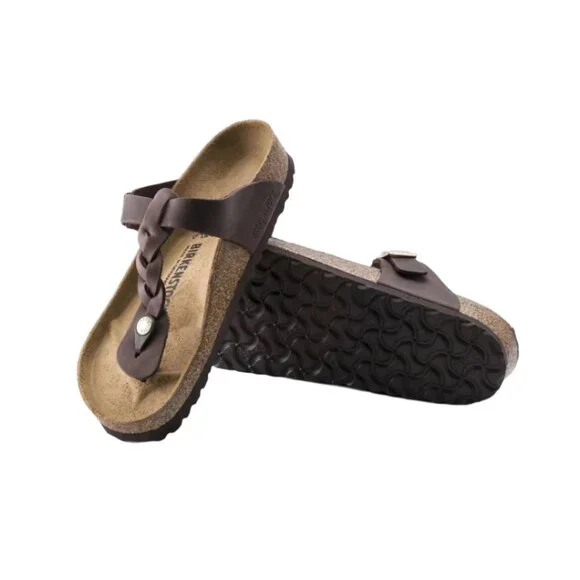 Birkenstock Gizeh Braided -Habana oil Leather Sandals - Picture 4 of 4